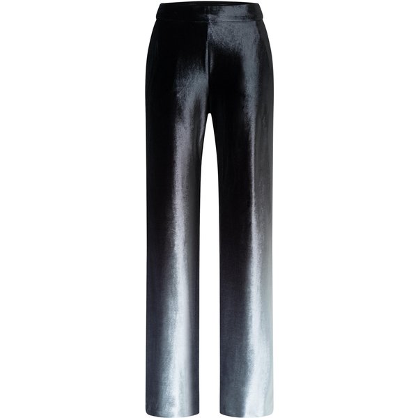 MAC • zwart grijze velvet Chiara broek • 38