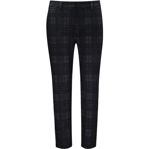 MAC • zwarte geruite pantalon Claris • 36