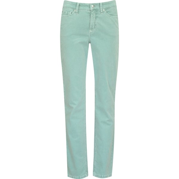 Cambio • groene velvet Piper Cropped broek • 36