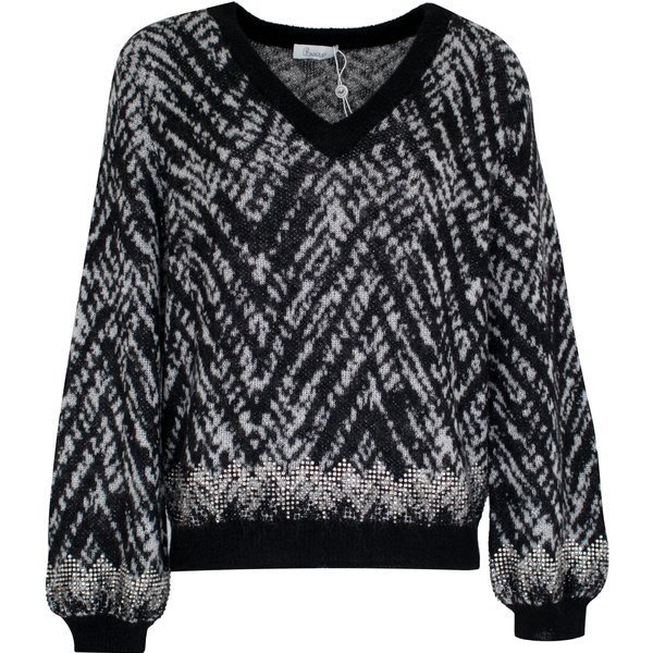 Princess goes Hollywood • zwart grijze wollen trui • 36