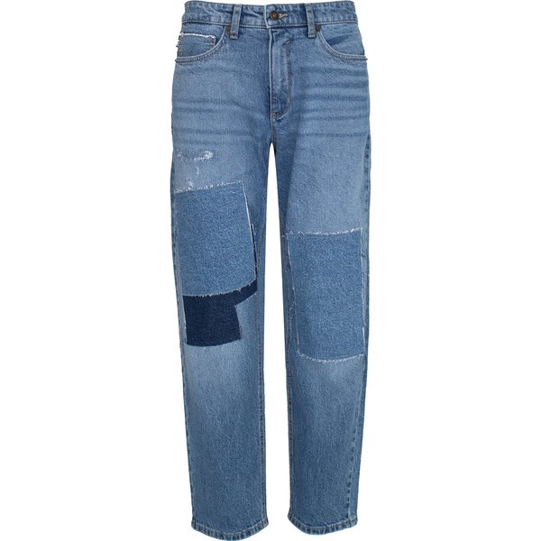 MAC • blauwe Straight patch jeans • 32