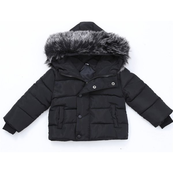 Children's Clothing New Children's Foreign Trade Cotton Clothing Small And Medium Sized Children's Baby Hooded Cotton Coat Boys And Girls Winter Coat-image