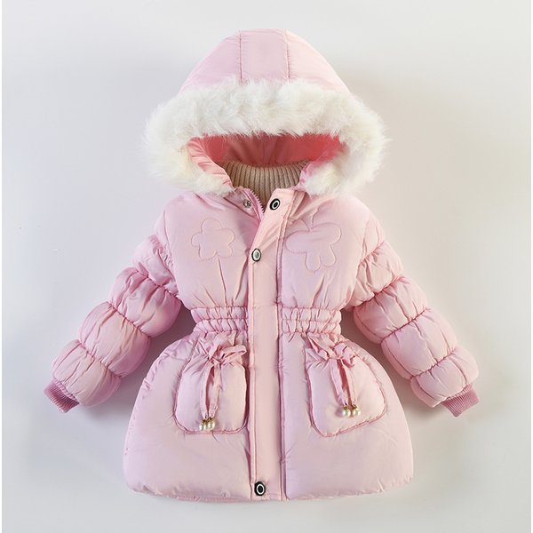 Kid's Clothing New Children's Cotton Coat Girls Thickened Jacket
