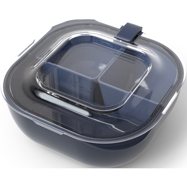 Die transparente Bento-Box made in france - MB Gourmet M Deep Denim