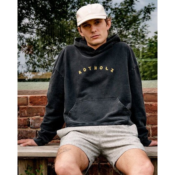 Rotholz Logo Hoodie Bio Baumwolle