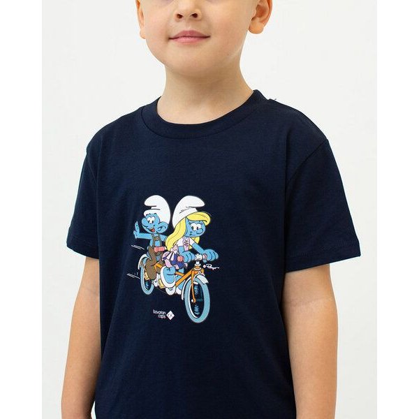 Bavarian Caps Kids T-Shirt Schlümpfe Trachtentandem - Dunkelblau