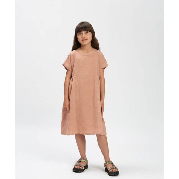 Matona Weites Leinenkleid für Kinder / Boxy Dress