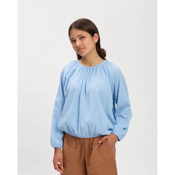 Matona Luftige Musselin Bluse für Kinder / Balloon Blouse