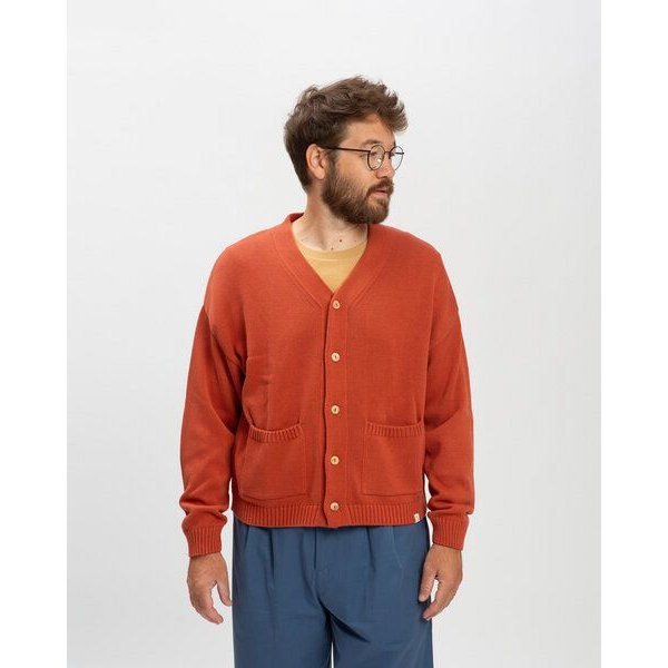 Matona Legere Strickjacke aus Baumwolle für Männer / Relaxed Cardigan