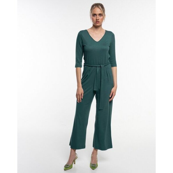 Alma & Lovis Eleganter Einteiler aus fließendem EcoVero | Pique Jumpsuit
