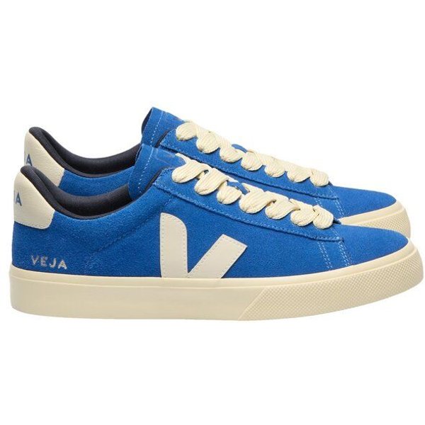 Veja Damen-Sneaker Campo Bold Suede Indigo Pierre