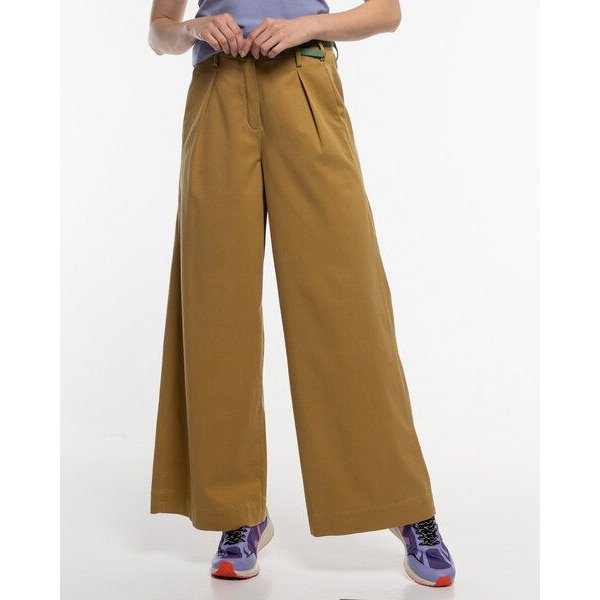 Alma & Lovis Weite Marlenehose aus softem Lyocell-Cotton-Mix | Twill Marlene