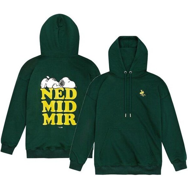 Bavarian Caps Unisex Hoody Peanuts Ned Mid Mir - Dunkelgrün