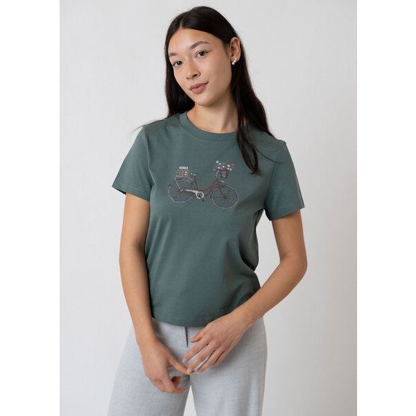 Bavarian Caps Damen T-Shirt Expresslieferdienst - Dunkelgrün