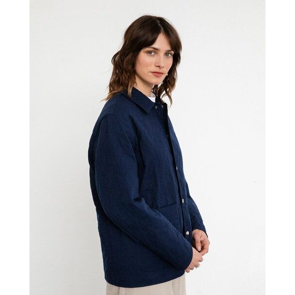 Rotholz Leichte Steppjacke Bio Baumwolle -Dunkelblau
