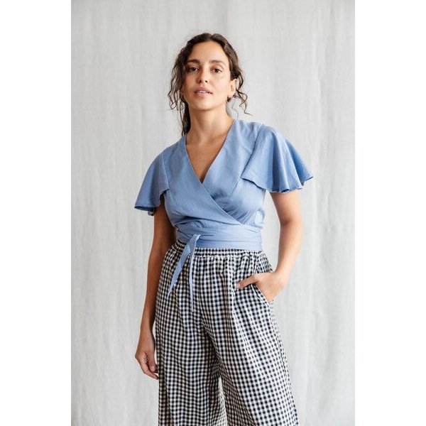 Jyoti - Fair Works Baumwoll Wickelbluse Neeraj