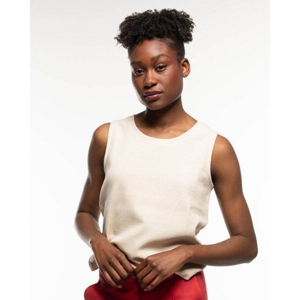 Alma & Lovis Edles Glitzer-Top in Waffelpiqué aus Organic Cotton | Pearl Top