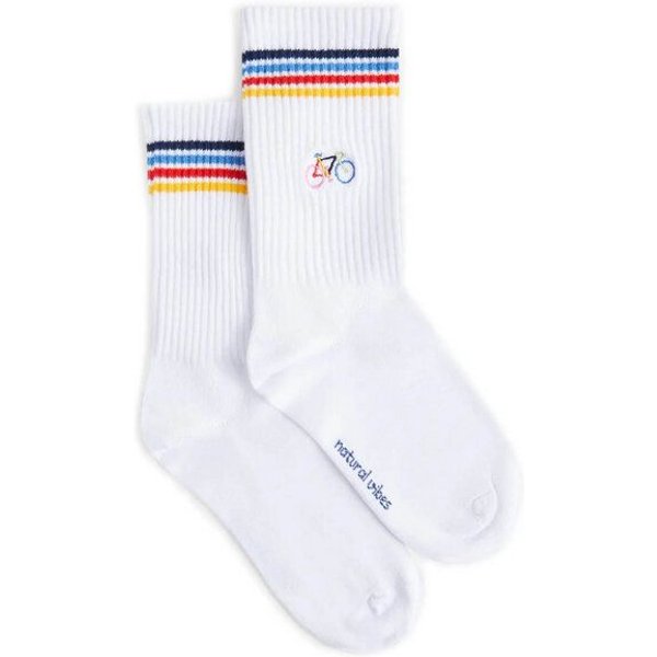 Natural Vibes Fahrrad Tennissocken aus Biobaumwoll-Mix
