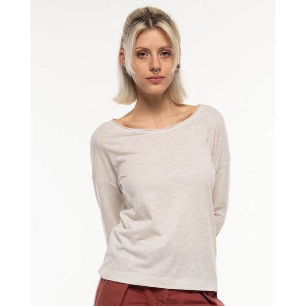 Alma & Lovis Legeres Longsleeve aus leichter Bio-Baumwolle / EcoVero | Flamé Loose