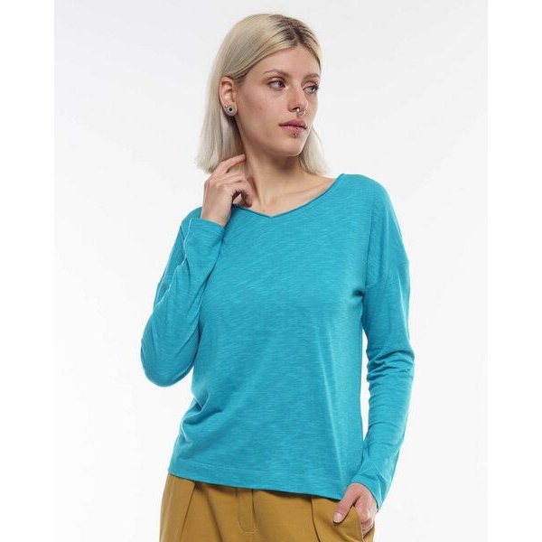 Alma & Lovis Legeres Longsleeve aus leichter Bio-Baumwolle / EcoVero | Flamé Loose