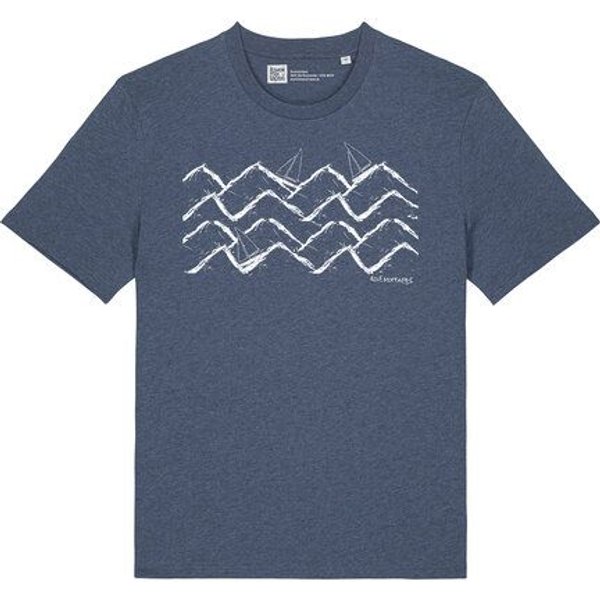 ilovemixtapes Unisex T-Shirt mit Waves and Boats Motiv