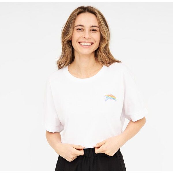 WiDDA berlin T-Shirt BIRDY weiß aus Bio-Baumwolle
