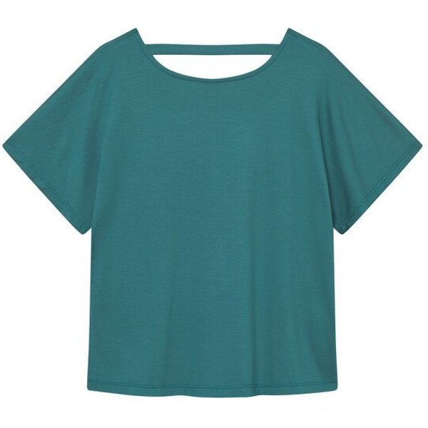 WiDDA berlin Rückenfreies Shirt FARI Petrol aus TENCEL® Modal Jersey