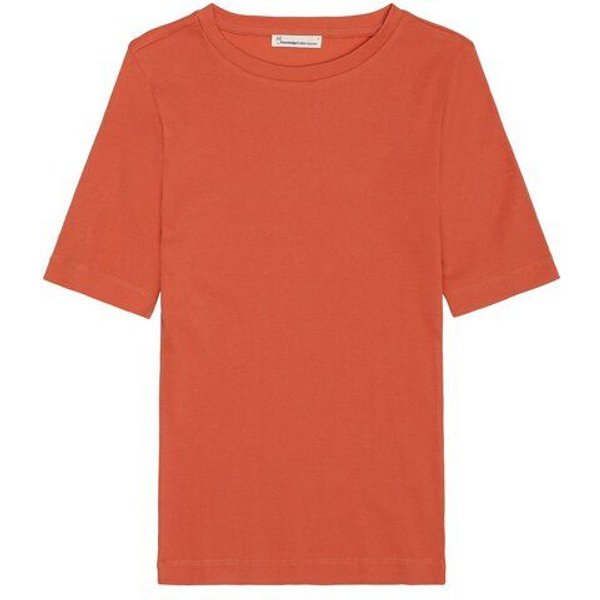 KnowledgeCotton Apparel T-Shirt - Rib t-shirt - aus Bio-Baumwolle