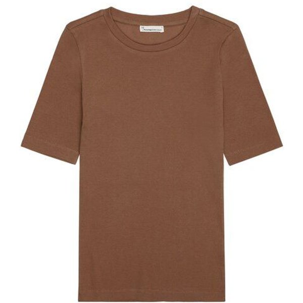 KnowledgeCotton Apparel T-Shirt - Rib t-shirt - aus Bio-Baumwolle