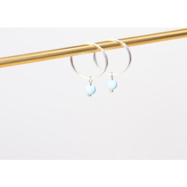 fejn jewelry Creole 'gemstone hoop'