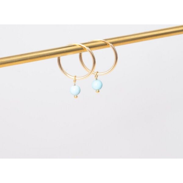 fejn jewelry Creole 'gemstone hoop'