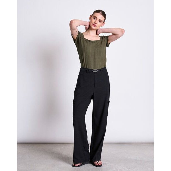 JAN N JUNE T-Shirt ARIMA gerippt aus Lyocell (Tencel®)