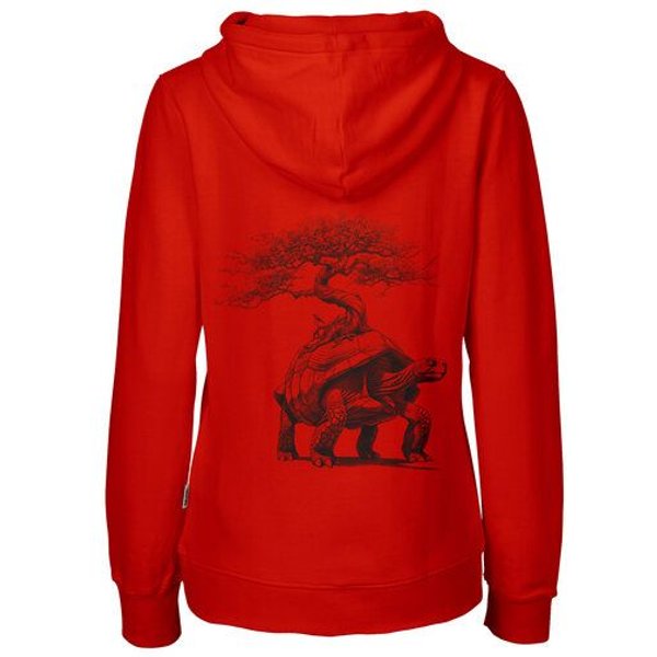 HANDGEDRUCKT "Lange Reise" Frauen Zip Hoody Neutral