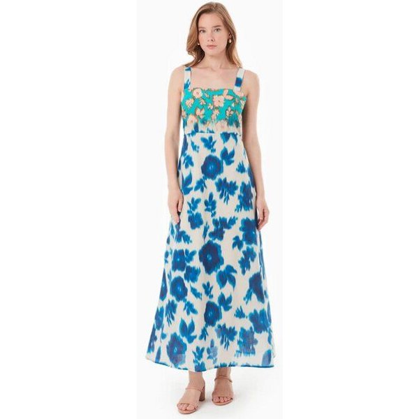 ORGANICATION Kleid aus Bio-Baumwoll-Voile mit Blumenmuster