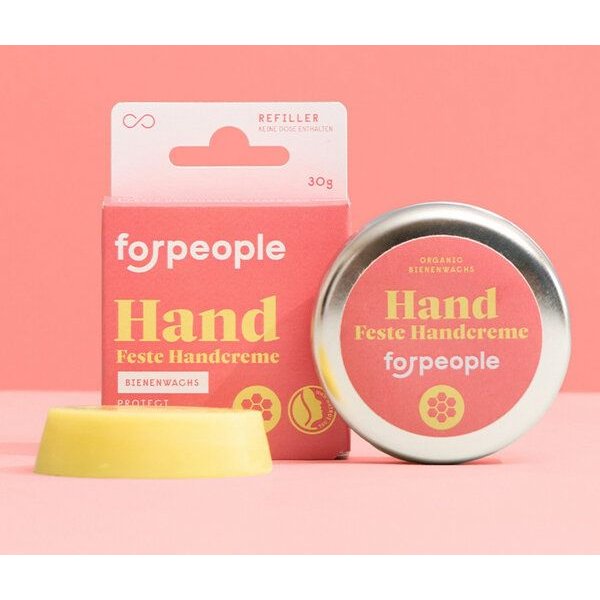 forpeople 2er Vorteils-Set | Handcreme (fest) | Plastikfrei | Biokosmetik | Regional