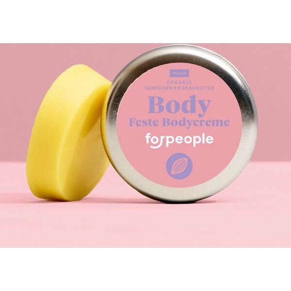 forpeople Feste Körperbutter/Bodybutter | Sanddorn | Allergenfrei | Biokosmetik