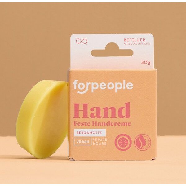 forpeople Handcreme (vegan und fest)| Naturkosmetik | Nachfüller | Naturkosmetik | Plastikfrei