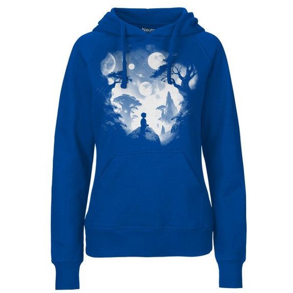 HANDGEDRUCKT "Inner Child" Frauen Hoody Neutral
