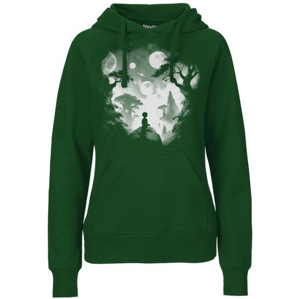 HANDGEDRUCKT "Inner Child" Frauen Hoody Neutral