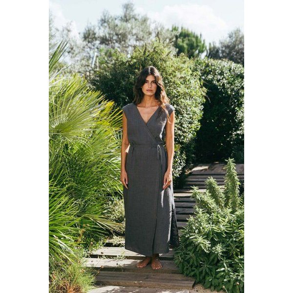 AmourLinen Wickelkleid aus Leinen AURORA
