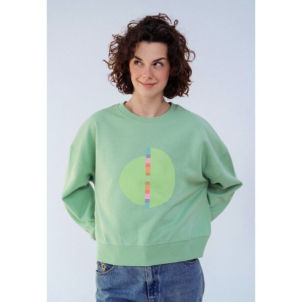 Kultgut Artdesign Boxy-Style Sweatpullover / Over The Rainbow