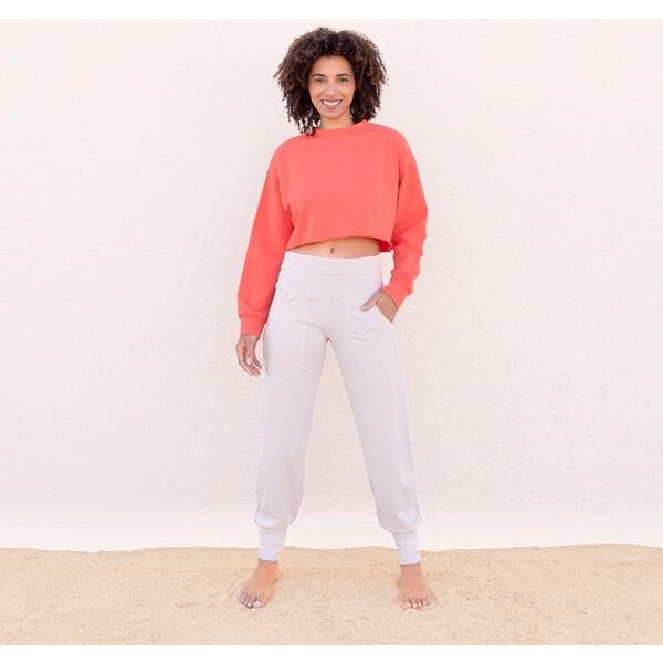Jaya ALEX - Damen - kürzer geschnittenes cooles Sweater kommt in superweichem French Terry