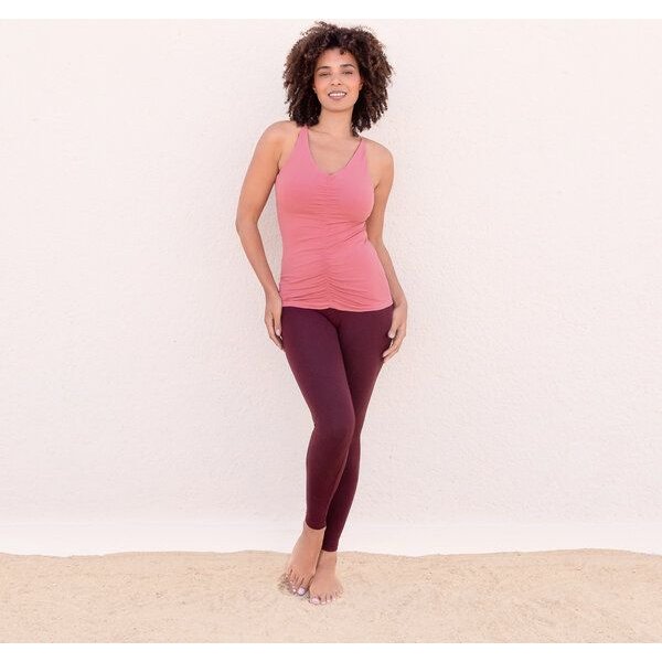 Jaya NICOLE - Damen - Top für Yoga aus Biobaumwolle mit besonderer Rückenpartie