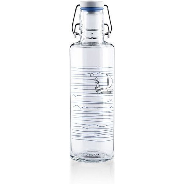 soulbottles Trinkflasche aus Glas • 0,6 l • verschiedene Motive • auslaufsicher