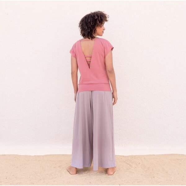 Jaya SMILLA Tencel - Damen - lockeres Shirt für Yoga und Freizeit aus Tencel-Baumwoll-Mix