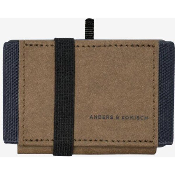 ANDERS & KOMISCH MINI PRO Slim Wallet mit Münzfach - Kleines smarte Portemonnaie Braun