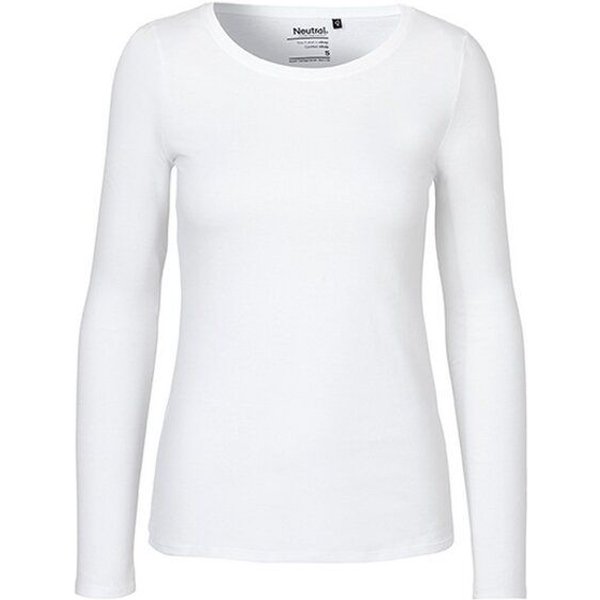 Neutral® Damen Langarm T-Shirt Bio Baumwolle Modern Fit Körpernah geschnitten