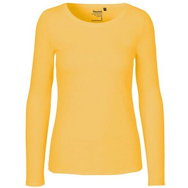 Neutral® Damen Langarm T-Shirt Bio Baumwolle Modern Fit Körpernah geschnitten