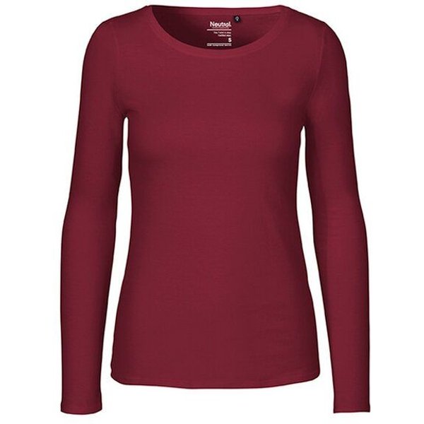 Neutral® Damen Langarm T-Shirt Bio Baumwolle Modern Fit Körpernah geschnitten
