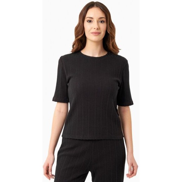 ORGANICATION Jacquard Rib Top mit 1/2 Arm